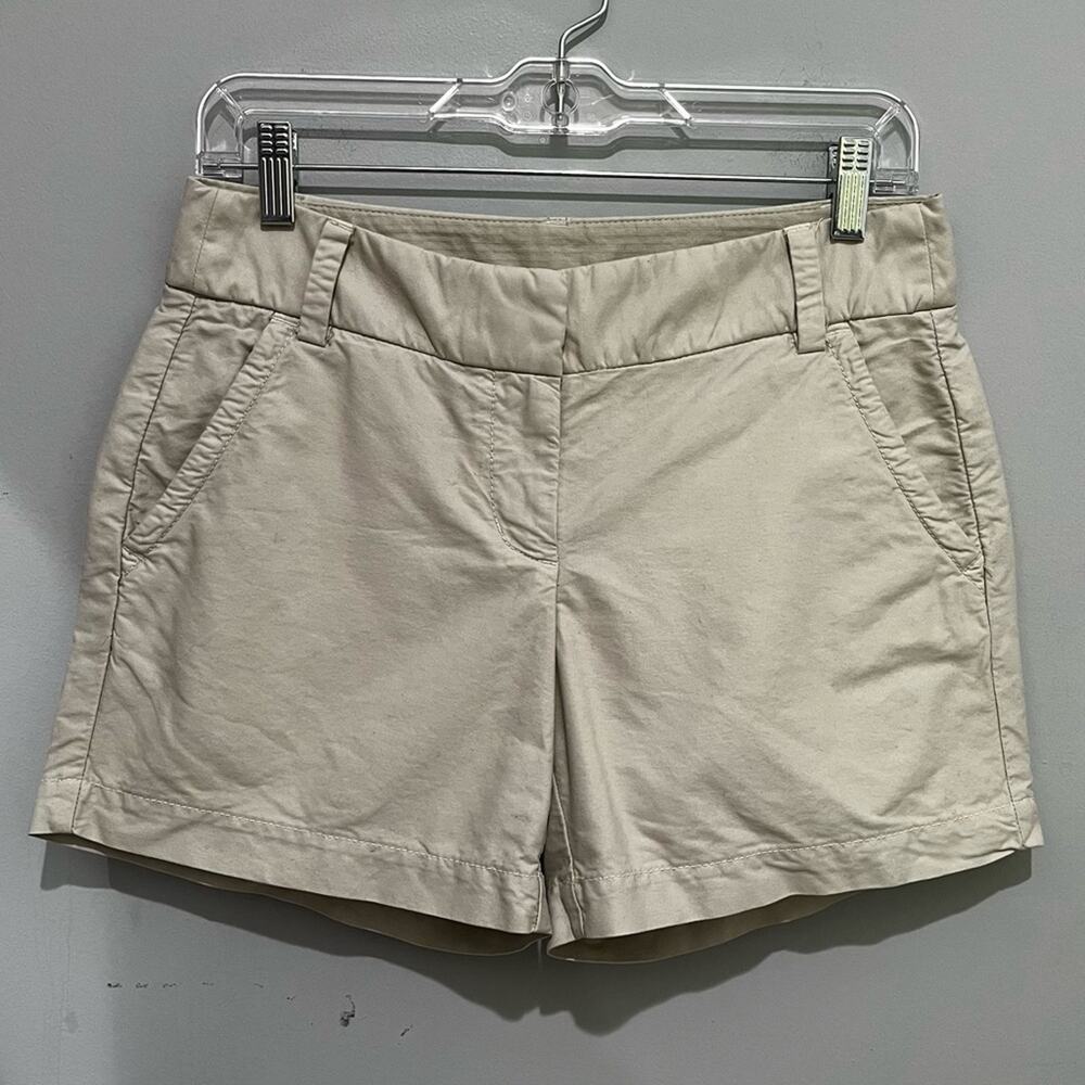 NEW J. Crew Y2K Chino Cotton Khaki Classic Casual 5” Shorts Pockets Size 2 NWOT